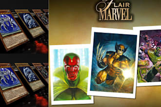 design trading card game tcg template card frame card mockups