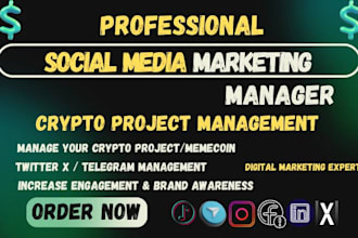 solana memecoin promotion social media growth x telegram management raiding xrp