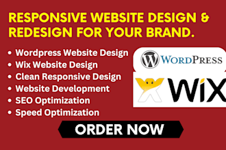 build a mobile responsive wordpress website design for your business or blog