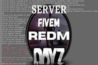 create full redm server, dayz server, fix fivem, gta5, fivem, script, fivem ped