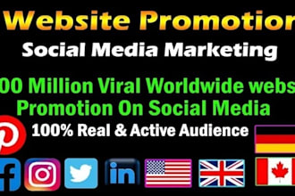promote your website, business, product, games, amazon, book, blog, any link