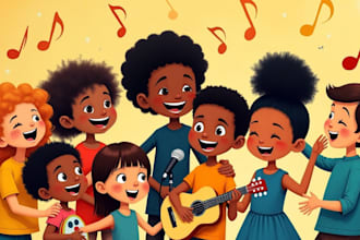 produce catchy nursery rhymes educational kids song music jingles for children