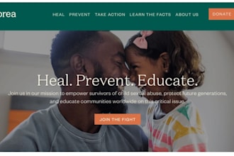 design charity non profit donation ngo crowdfunding fundraising wix website