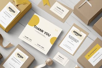 design unique amazon thank you card insert card package insert for products