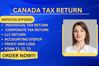 file canada t1 personal and t2 corporate tax returns