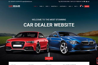 design wordpress automotive website car dealership website car rental website
