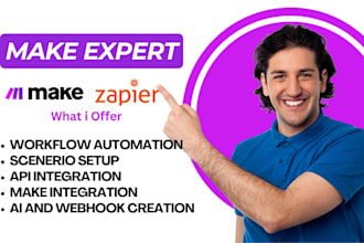 setup make com automation, make com workflow, make automation, make com