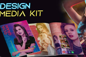 design media kit, epk with clickable links business flyers, capability statement
