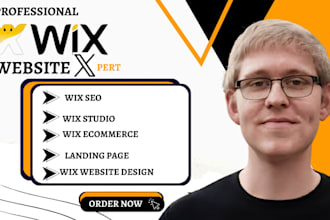 design or redesign wix website, develop wix landing page, wix studio website