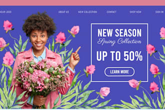 design flower shopify store flower website florist website bouquet flower store