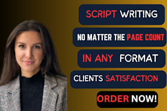 format, edit proofread and polish your screenplay or film script in final draft