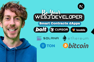 build smart contract dapps, nft, blockchain, react next js