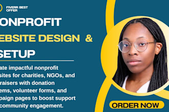 create and redesign nonprofit website for charity, donation, ngo  501c3 website