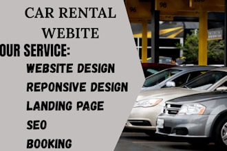 create highly responsive car rental website car dealership website