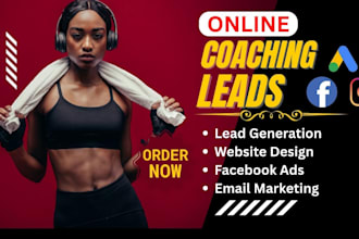 online coaching leads online coaching website life coaching lead fitness website