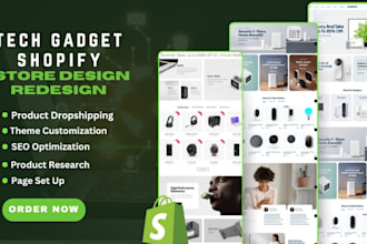 design tech gadget shopify store tech gadget shopify store redesign tech website