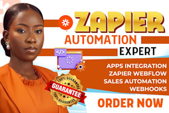 automate your workflows with zapier automations or API zaps, automation expert