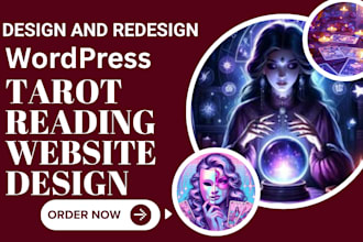 design spiritual website tarot reading website psychic reading astrology website