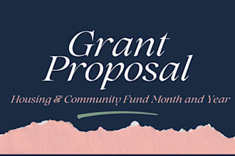 write grant proposal grant application research pitch deck business plan