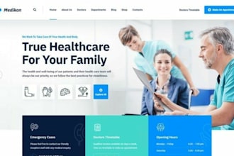 design medicare website healthcare website elderly care website home care websit