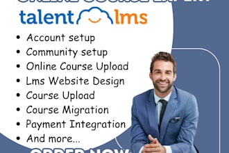 setup talentlms talenlms online course talenlms website course upload talentlms