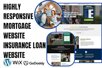 build mortgage adviser website mortgage broker landing page loan insurance site