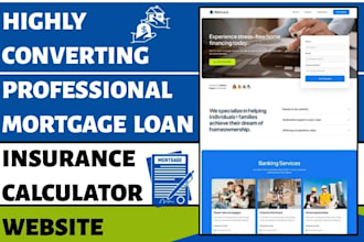 build mortgage adviser website mortgage broker landing page loan insurance site