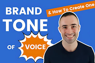 write your brand story and tone of voice guidelines, verbal identity