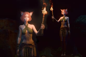 develop 3d character models for you