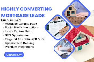 generate mortgage leads mortgage broker mortgage website business loan leads