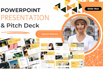 do powerpoint presentation design, google slides and investor pitch deck design