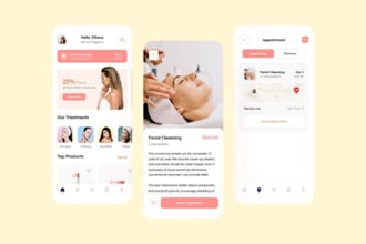 develop laundry booking app spa barber beauty salon booking app agent clinic app