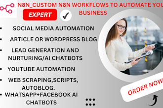 custom n8n workflows to automate your business