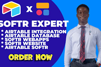 be your airtable expert, softr experts, softr websites, airtable database, softr