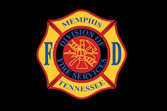 create modern fire fighter logo t shirt design
