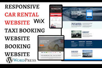 design sleek car rental website taxi booking website car rental booking website