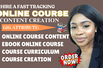 create online course content curriculum course creation ebook online course