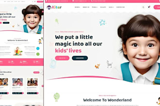 create kindergarten, childcare, daycare, preschool and assisted living website