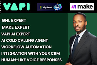 setup vapi ai, make com, gohighlevel workflow, made com