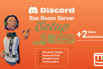 setup a rec room community discord server or an existing one