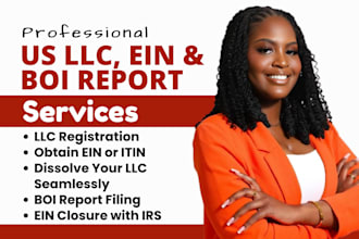 dissolve US llc, llc registration, close ein, boi report, itin, obtain ein
