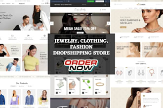 design jewelry shopify store jewelry website clothing store fashion website