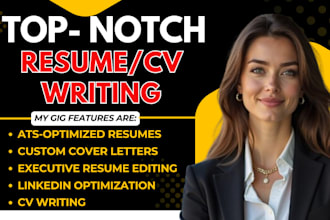 write a job winning resume, cover letter and optimized linkedin profile
