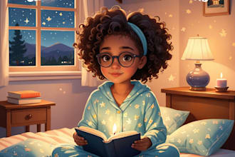 create ai african american children book illustration, comic book