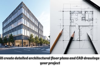 create detailed architectural floor plans and cad drawings for your project