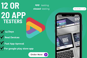 20 testers or 12 testers for google play console closed testing