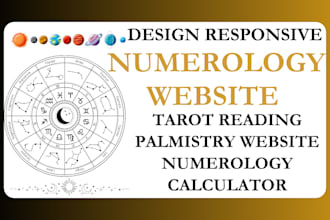 build numerology website tarot reading palmistry website numerology calculator
