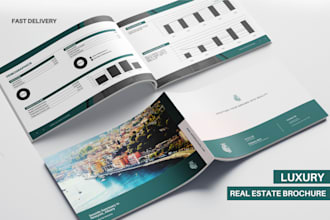 design or redesign luxury real estate brochure and flyer
