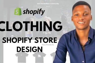 design shopify clothing website fashion clothing shopify ecommerce store