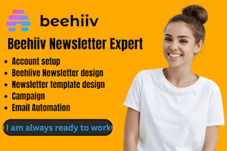 set up beehiiv account newsletter email template beehiiv landing page beehiiv